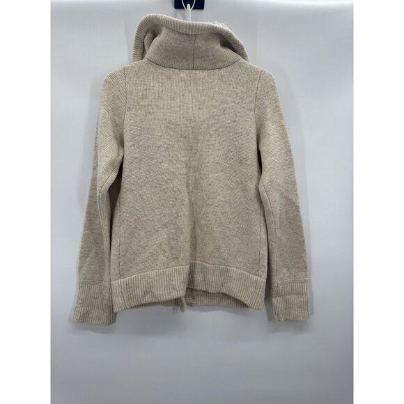 Vintage Gap Women Medium Coat Lambswool Funnel Neck Y2K Retro Cozy Indie Preppy - Picture 4 of 15